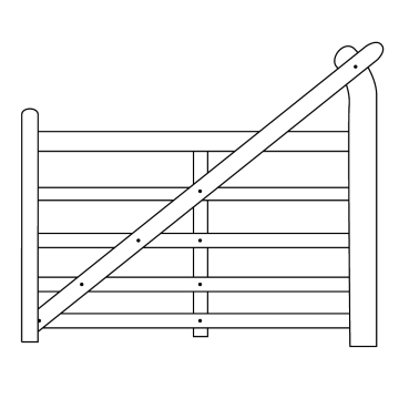 Yeoman Softwood Gate 1.50m Right