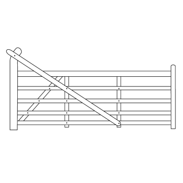 Yeoman Softwood Gate 1.80m Left