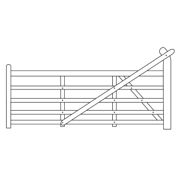 Yeoman Softwood Gate 1.80m Right