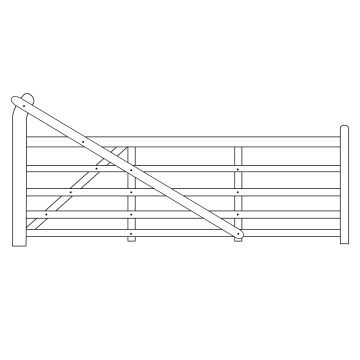 Yeoman Softwood Gate 2.10m Left