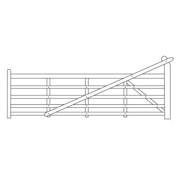 Yeoman Softwood Gate 2.70m Right