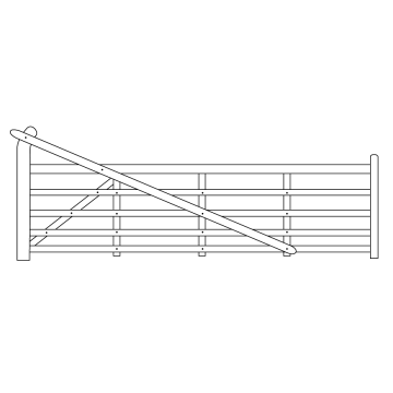 Yeoman Hardwood Gate 3.0m Left