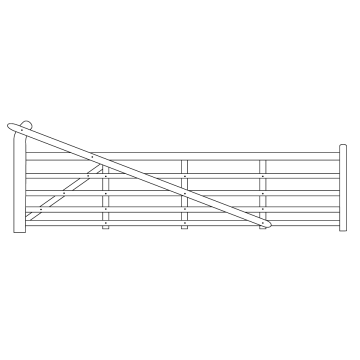 Yeoman Softwood Gate 3.60 Left