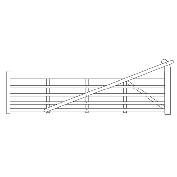 Yeoman Softwood Gate 3.60m Right