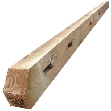 Morticed posts-2700mm x 125mm x 100mm (4 morticed)