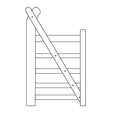 Yeoman Softwood Gate 0.90m Left