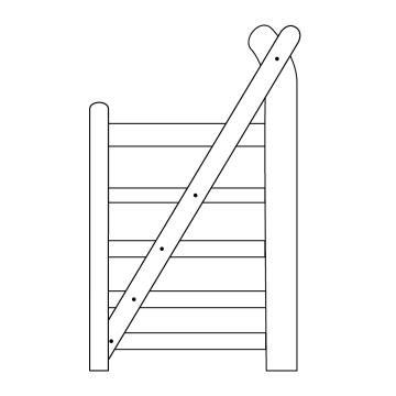 Yeoman Hardwood Gate 0.90m Right
