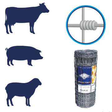 HT Hinge Joint Stock Fence HT8-80-22 100m