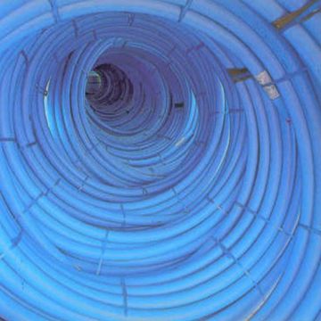 25mm Blue MDPE Pipe 100m Coil