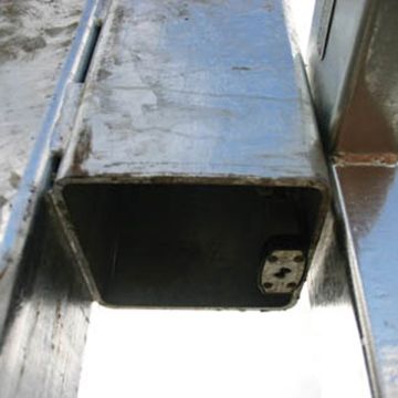 Heavy Duty Triangular Vehicle Barrier-Slam Post 150x150mm