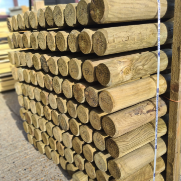 Machine Rounded Timber Poles (Jump Poles) 3.0m x 100mm