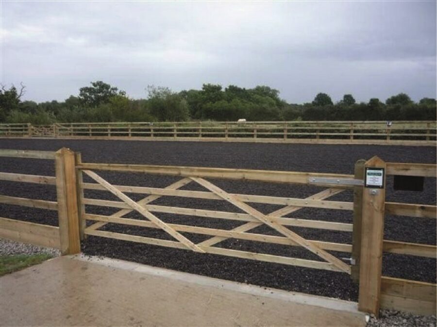 Gates for horse riding arena
