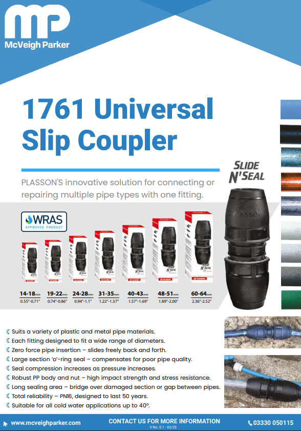 PLASSON Universal Slip Repair Coupler