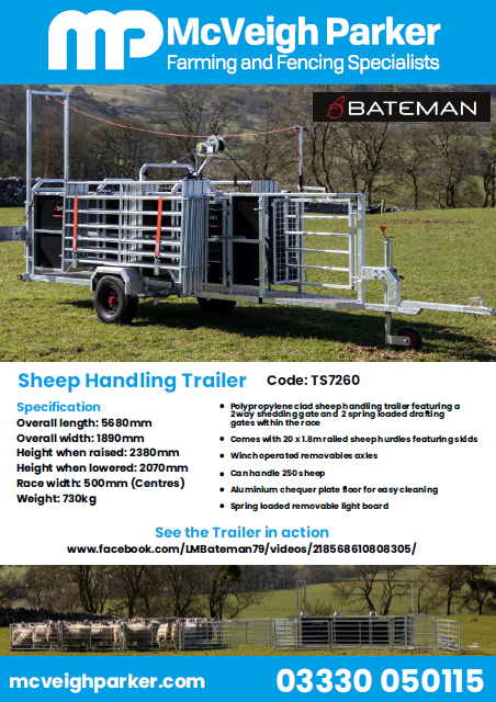 Bateman&#8217;s Sheep Handling Trailer
